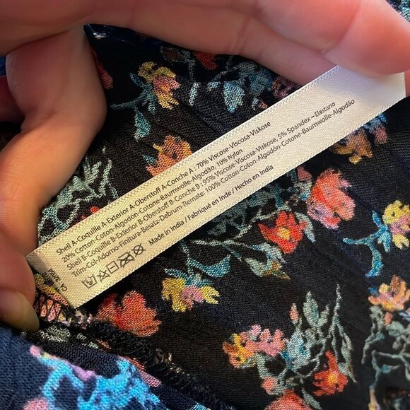 Free People Adella Printed Mini Dress M - Picture 6 of 9